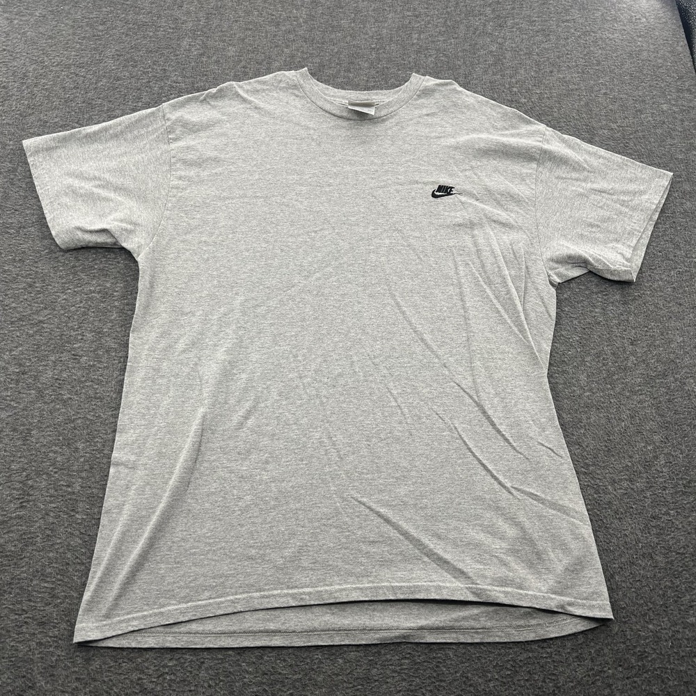 Vintage Nike Essentials T Shirt Mens 2XL 90s Y2K Gray Tag Embroidered Classic SS